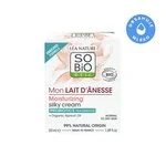 SO’BiO étic Seidige Feuchtigkeitscreme mit BIO-Eselsmilch (50 ml) – für alle Hauttypen, einschließlich empfindlicher Haut