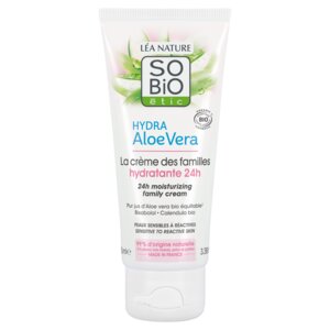 Hypoallergene Feuchtigkeitscreme mit Aloe vera für die ganze Familie BIO (100 ml) – spendet Feuchtigkeit, beruhigt und regeneriert