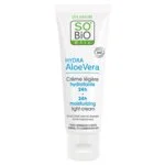 SO’BiO étic Leicht feuchtigkeitsspendende Tagescreme mit BIO-Aloe Vera (50 ml) – mit Hyaluronsäure