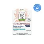 SO’BiO étic Regenerierende Nachtcreme mit Bio-Eselsmilch (50 ml) – geschlagene Textur