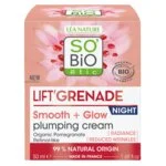 SO’BiO étic Nachtcreme gegen Falten mit aufhellender Wirkung Lift'Grenade BIO (50 ml) – mit Granatapfel