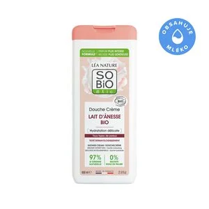 SO’BiO étic Sanft feuchtigkeitsspendende Duschcreme mit Bio-Eselsmilch (650 ml) – für alle Hauttypen