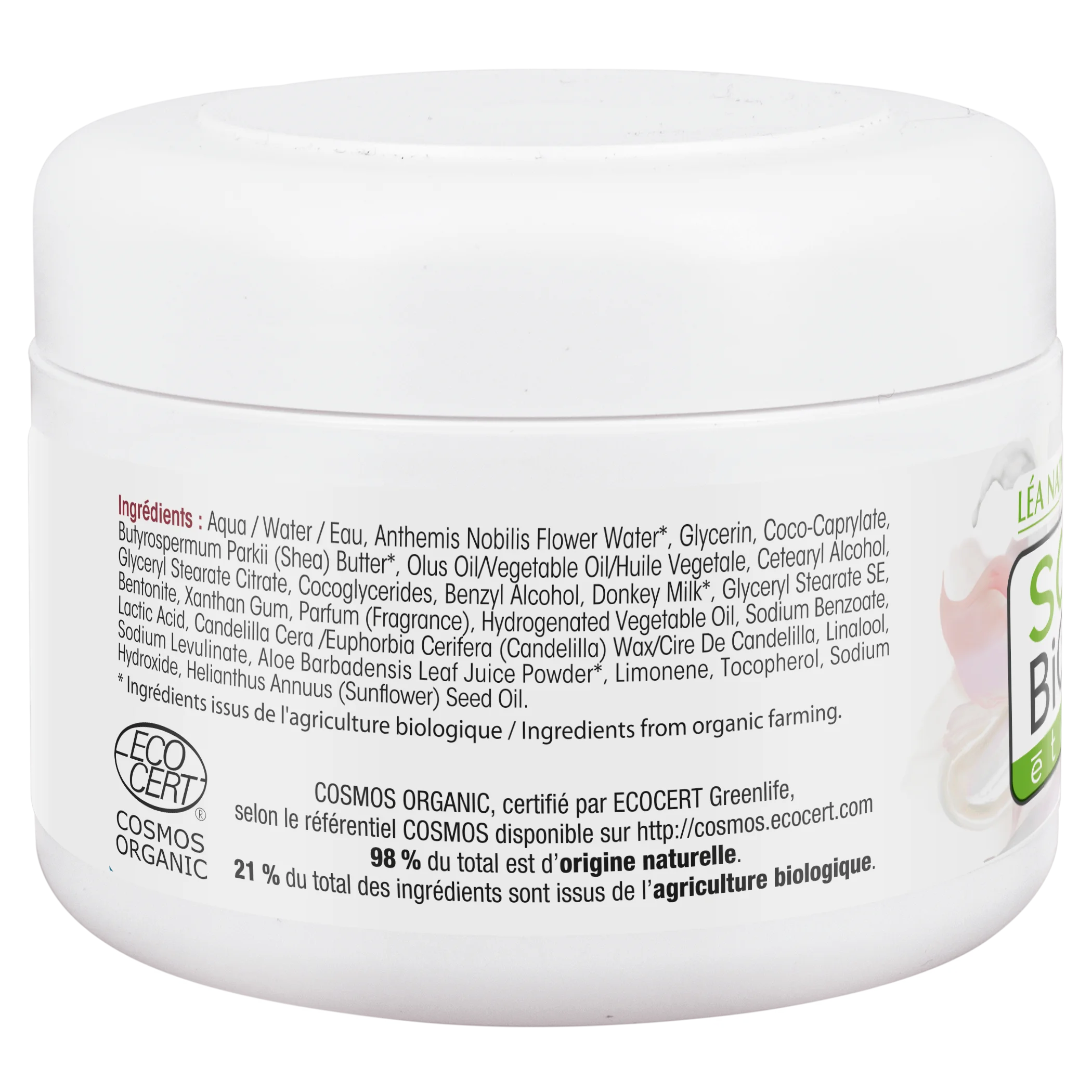 SO’BiO étic Nährende Körpercreme mit BIO-Eselsmilch (200 ml) – auch für empfindliche Haut