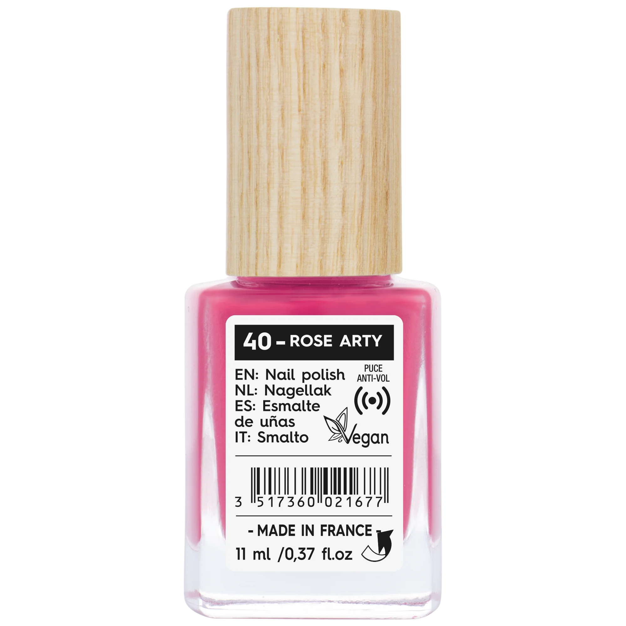 SO’BiO étic Nagellack - 40 Bohème-Rosa (11 ml) - mit leuchtender und intensiver Farbe