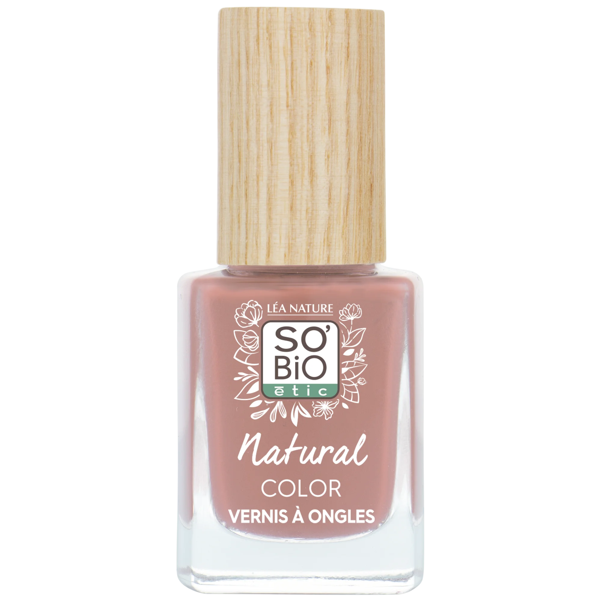 SO’BiO étic Nagellack – 45 Rosa Pfingstrose (11 ml) – mit strahlender und intensiver Farbe