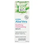 SO’BiO étic Gesichtsserum mit Aloe vera – Beruhigung und Feuchtigkeit für empfindliche Haut BIO (30 ml) – spendet Feuchtigkeit, beruhigt und bringt die Haut zum Strahlen