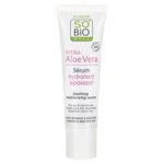 SO’BiO étic Gesichtsserum mit Aloe vera – Beruhigung und Feuchtigkeit für empfindliche Haut BIO (30 ml) – spendet Feuchtigkeit, beruhigt und bringt die Haut zum Strahlen
