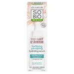 SO’BiO étic Stärkendes Feuchtigkeitsserum mit BIO-Eselsmilch (30 ml) – mit Hyaluronsäure