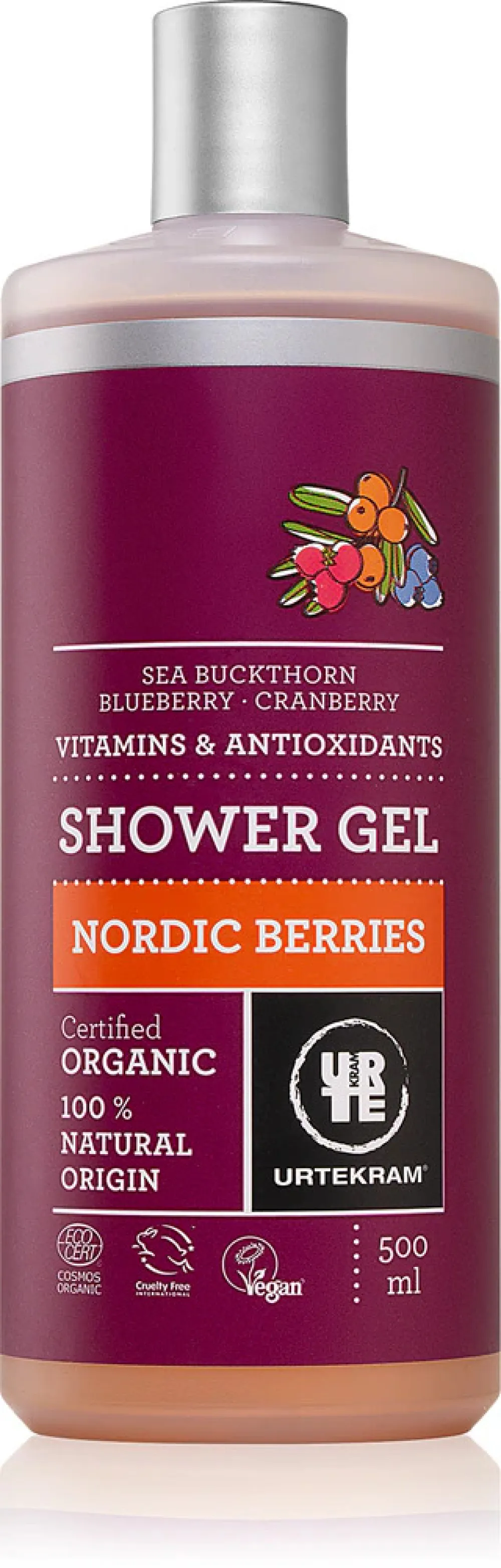 Urtekram Duschgel Nordische Beeren 500ml BIO, VEG