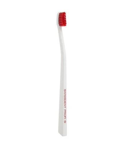 Profi Colours Zahnbürste Soft-Medium White & Red