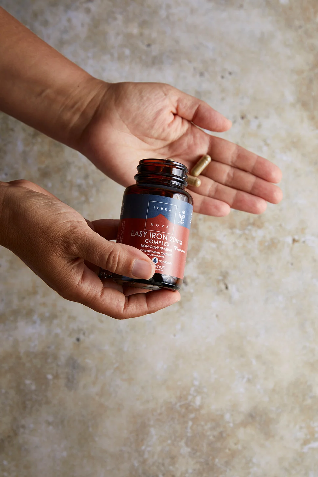 Terranova Health Easy Iron 20 mg Komplex (50 Kapseln) - gut resorbierbar