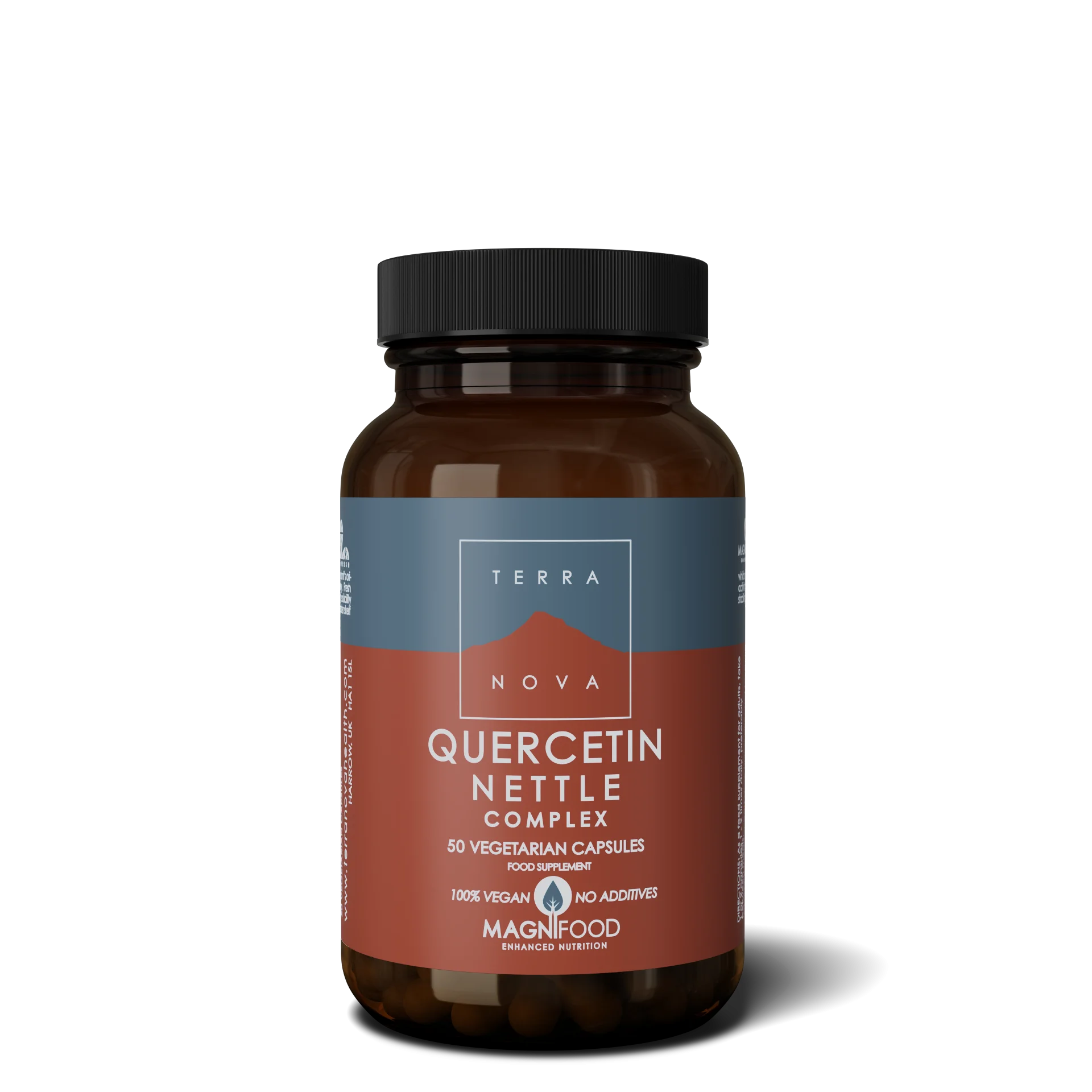 Terranova Health Quercetin Nettle Complex mit Brennnessel (50 Kapseln) - in der Pollensaison und bei geschwächtem Immunsystem