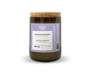 The Greatest Candle in the World The Greatest Candle Kerze in einer Weinflasche (170 g) - wilder Lavendel - hält ca. 50 Stunden