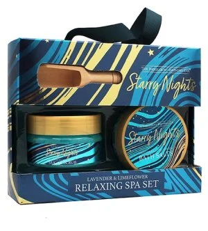 The Indulgent Bathing Co. Starry Nights Geschenkset Körperpeeling 135 g + Badesalz 105 g