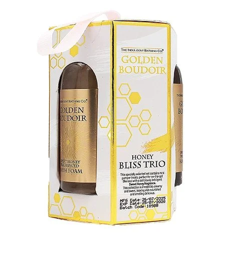 Golden Boudoir Geschenkset Duschgel 60 ml + Badezusatz 60 ml + Körpermilch