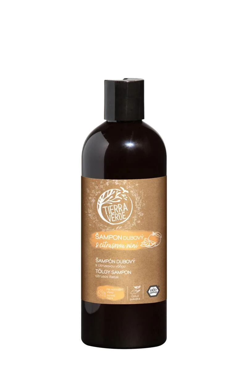 Tierra Verde Eichen-Shampoo mit Zitrusduft 300 ml – für die ganze Familie
