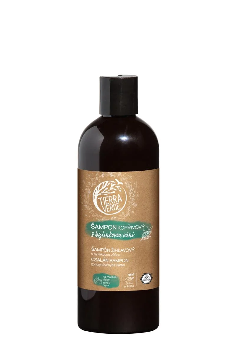 Tierra Verde Brennnessel-Shampoo mit Kräuterduft 300 ml – für fettiges Haar