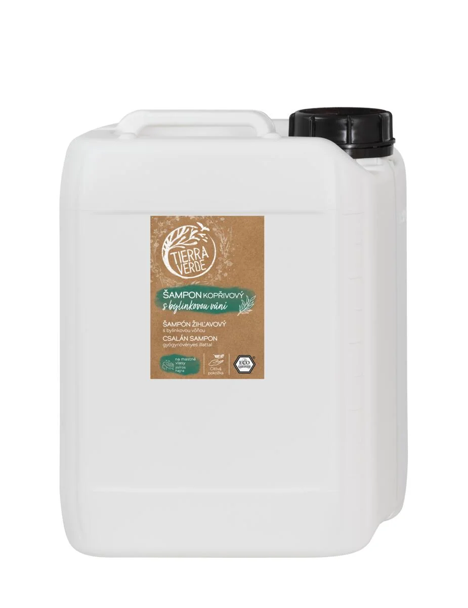 Tierra Verde Brennnessel-Shampoo mit Kräuterduft 300 ml – für fettiges Haar