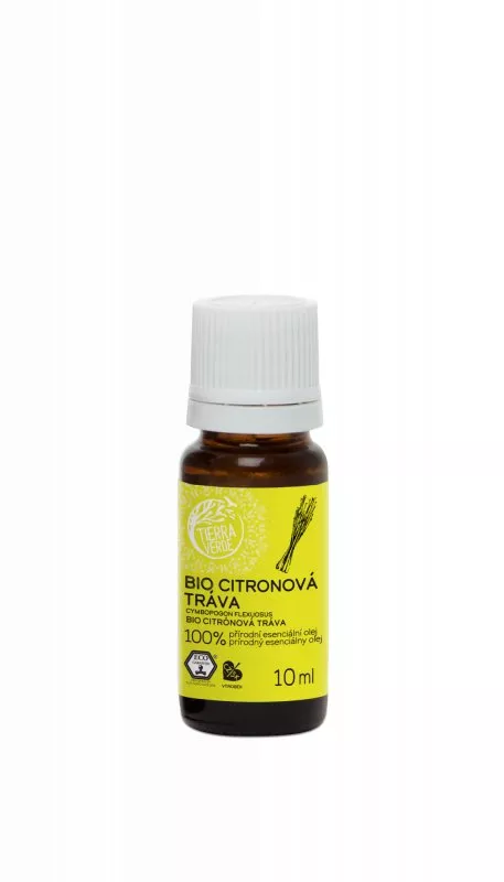 Tierra Verde Ätherisches Öl Zitronengras BIO (10 ml) - hilft bei Erschöpfung