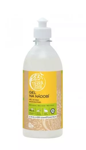 Tierra Verde Geschirrspülgel mit Bio-Zitronenöl (500 ml)