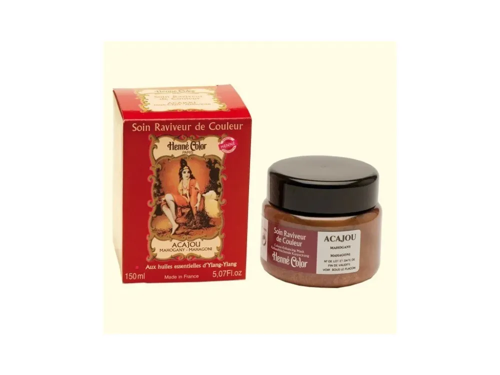 Henné Color Getönte nährende Haarmaske 150ml Mahagoni