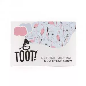 TOOT! Mineral-Lidschatten Duo rosa und blau - Flamingo (4,6 g) - sanft zu empfindlicher Haut