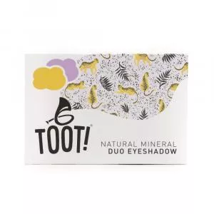 TOOT! Mineral-Lidschatten Duo Goldgelb und Violett - Cheetah (4,6 g) - sanft zu empfindlicher Haut