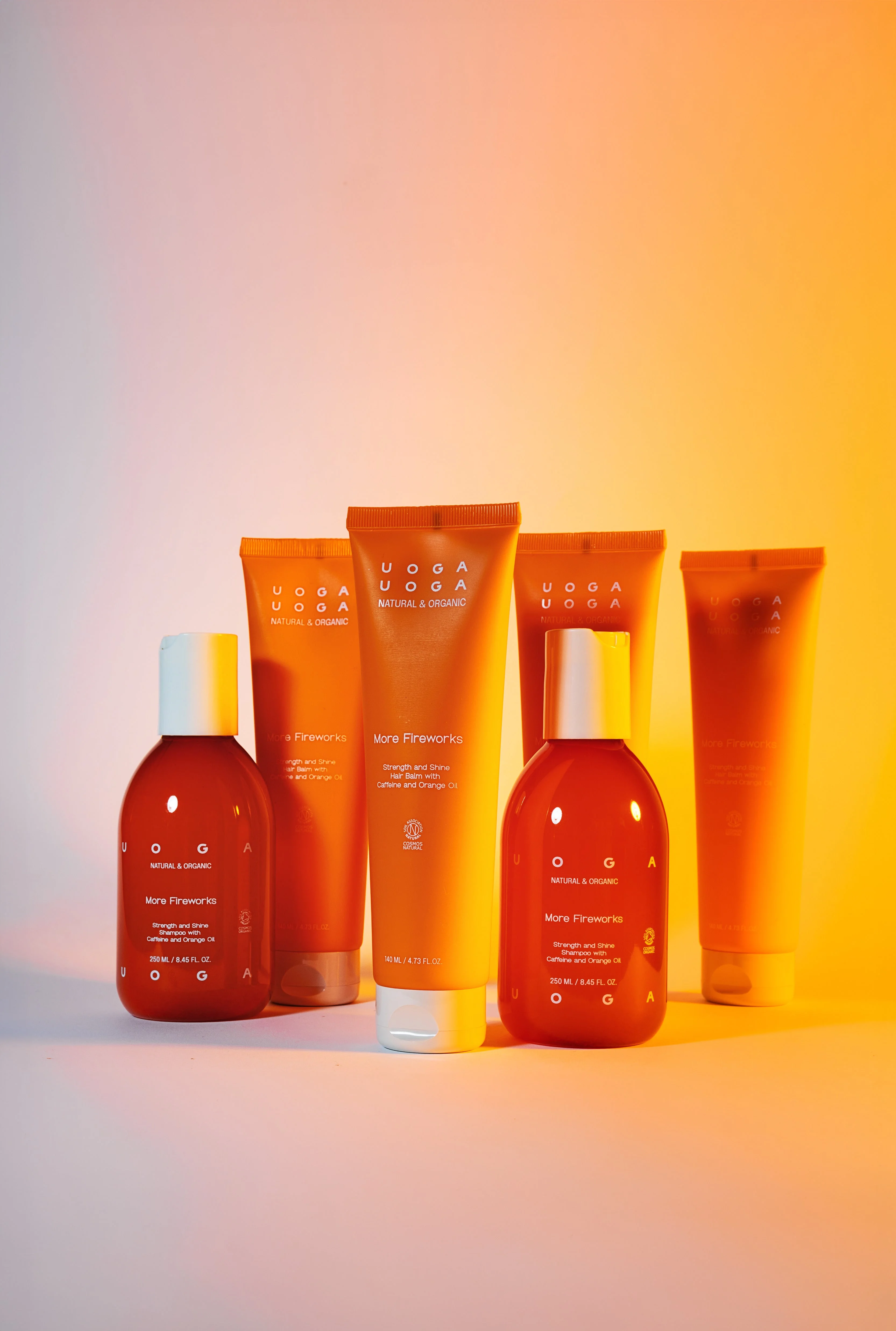 Uoga Uoga Shampoo zur Kräftigung und für Glanz des Haares More Fireworks BIO (250 ml) - mit Orangenduft