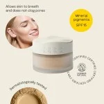 Uoga Uoga Mineralisches Puder-Make-up mit Bernstein (10 g) 637 Amber Sand - leicht, natürlich, LSF 15