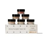 Uoga Uoga Tester-Set Mineral Make-up (6 x 0,7 g) Medium / Tan - 5 Grundierungen + 1 Rouge passend zum Hautton