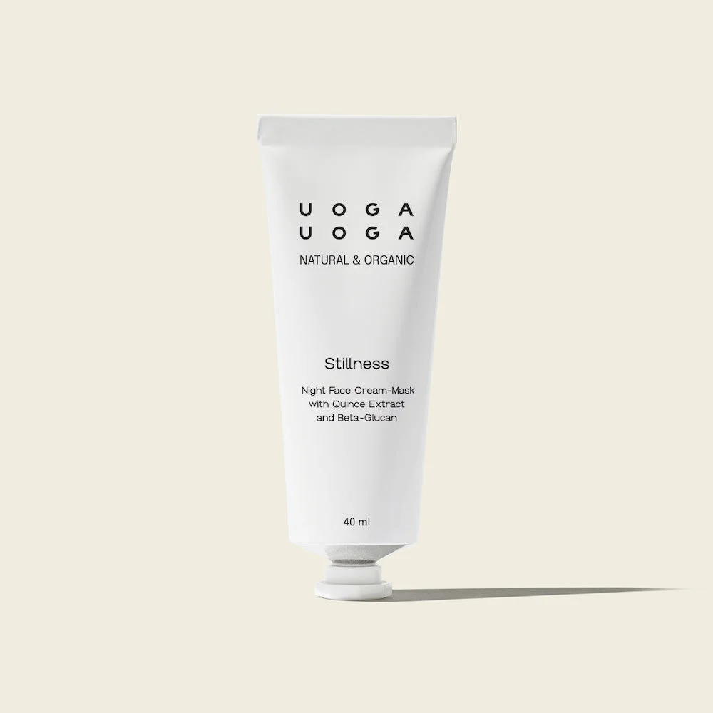 Uoga Uoga Nährende Nachtmaske für das Gesicht Stillness Bio (40 ml) – mit intensiv feuchtigkeitsspendender Wirkung