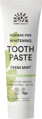 Urtekram Bleaching-Zahnpasta mit BIO-Minze (75 ml) – mit frischem Minzgeschmack