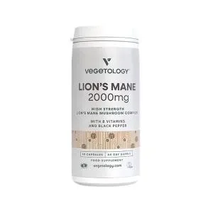 Vegetology Vegane Löwenmähne 2000 mg B-Komplex, 60 Kapseln