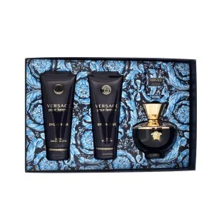 Versace Pour Femme Dylan Blue 100 ml + EDP MINI 5 ml + SG 100 ml + BL Eau de Parfum für Damen