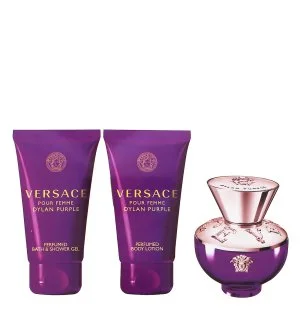 Versace Dylan Purple Geschenkset 50 ml + Körpermilch 50 ml + Duschgel Eau de Parfum für Damen