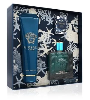 Versace Eros Geschenkset 100 ml + Duschgel 150 ml + Eau de Toilette für Herren