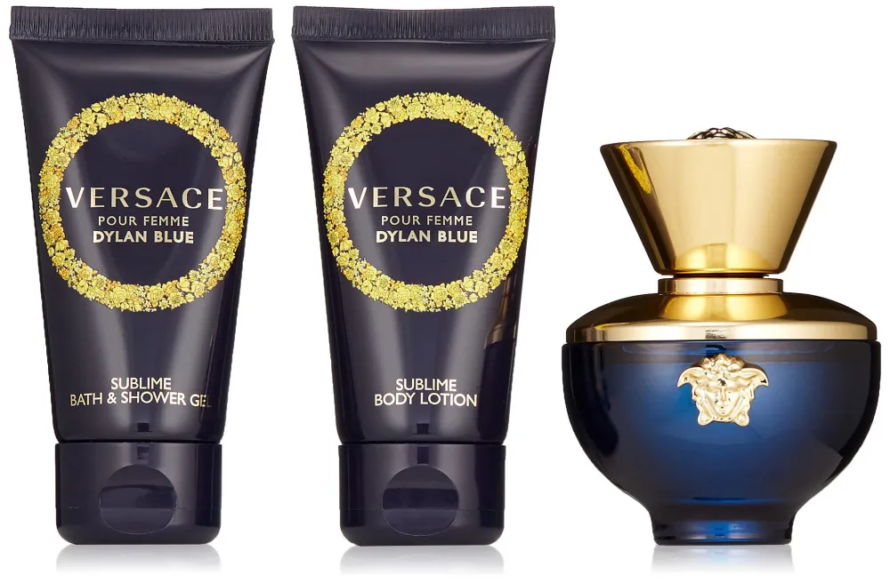 Dylan Blue Pour Femme Geschenkset für Damen Eau de Parfum 50 ml + Körperlotion 50 ml + Duschgel 50 ml 50 ml + tělové mléko 50 ml + sprchový gel 50 ml