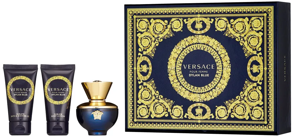 Dylan Blue Pour Femme Geschenkset für Damen Eau de Parfum 50 ml + Körperlotion 50 ml + Duschgel 50 ml 50 ml + tělové mléko 50 ml + sprchový gel 50 ml