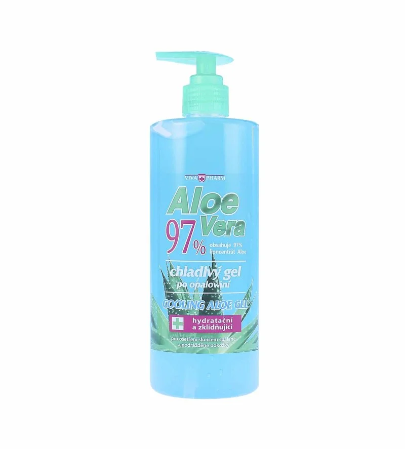 Aloe Vera 97% kühlendes Gel nach dem Sonnenbad 500 ml