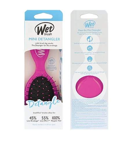 Mini-Detangler Haarbürste Pink