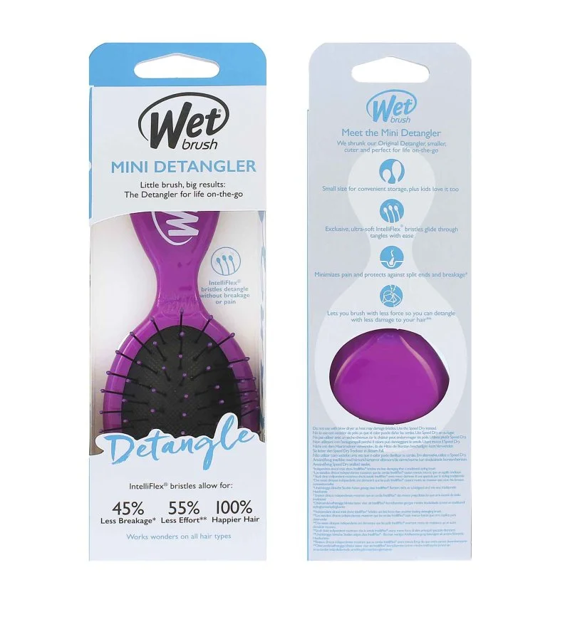 Mini Detangler Haarbürste Violett