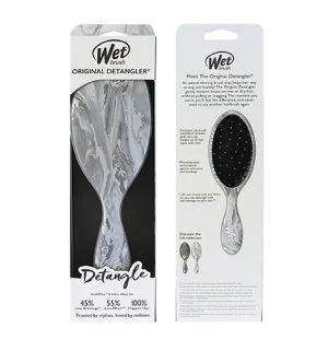 Wet Brush Original Detangler Metallic Marble Haarbürste Silver