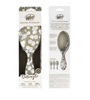 Wet Brush Original Detangler Groovy Disco Haarbürste Silver