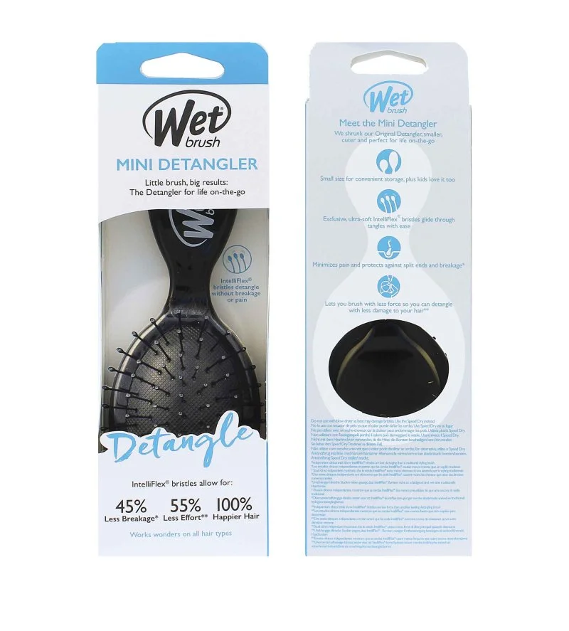 Mini Detangler Haarbürste Black