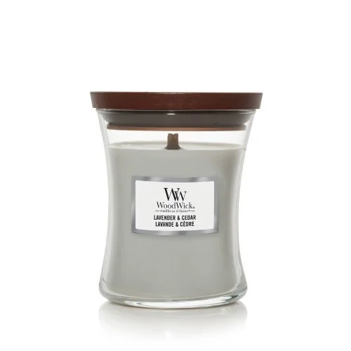 Lavender & Cedar Duftkerze mit Holzdocht 275 g