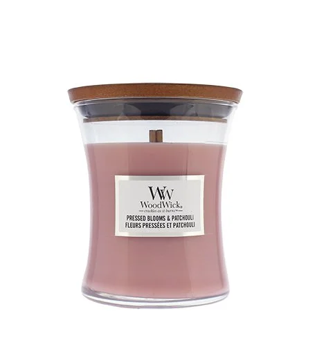 Pressed Blooms & Patchouli Duftkerze mit Holzdocht 275 g