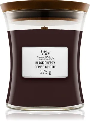 WoodWick Black Cherry Duftkerze mit Holzdocht für Frauen