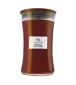 WoodWick Cinnamon Chai Duftkerze mit Holzdocht 609,5 g