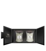 Fireside, Linen Geschenkset WoodWick Fireside, Linen dárková sada