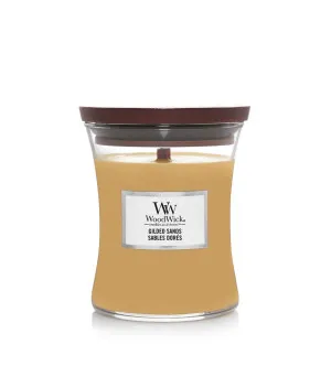 Woodwick Gilded Sands Duftkerze mit Holzdocht 275 g